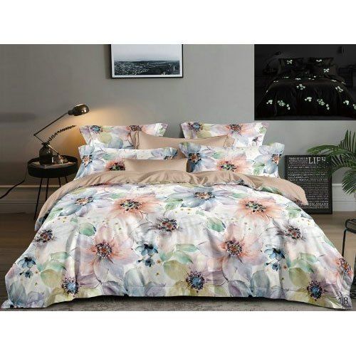 Night Glow Printed Double Bedsheet