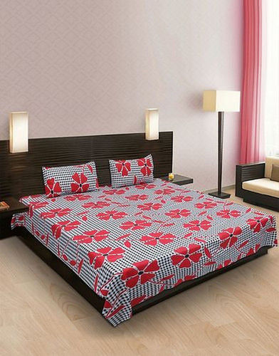 Shrink Resistance Floral Printed Cotton Bedsheet