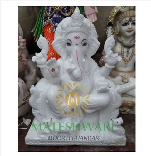 Lord Ganesh Handmade Marble Statue