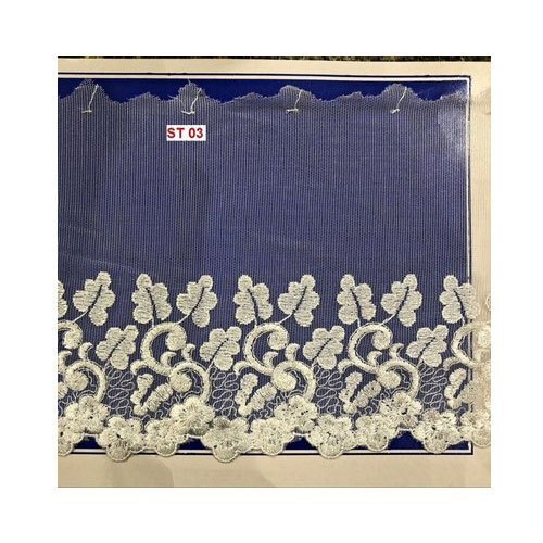 Custom Polyester Net Embroidery Lace For Home Furnishing