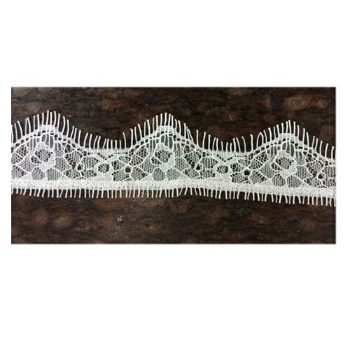 White Nylon Eyelash Lace