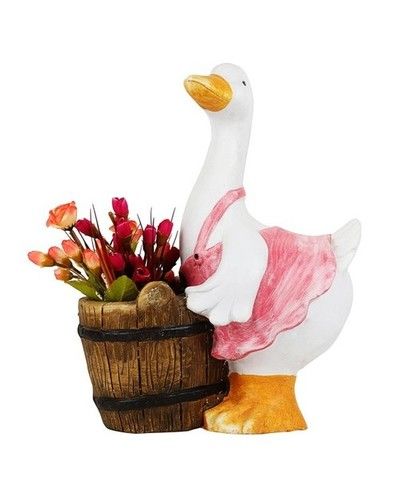 Baby Duck Holding Planter