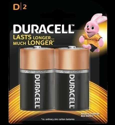 Duracell D Size Alkaline Cylindrical Battery