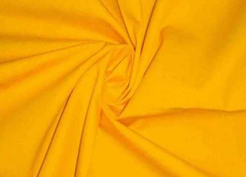Pure Yellow Cotton Fabric 