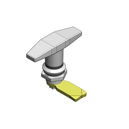 Zinc Die cast T Handle Lock Without Key Chrome Plated