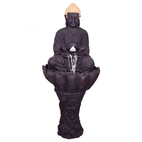 Buddha Statue With Lotus Base - Fountain