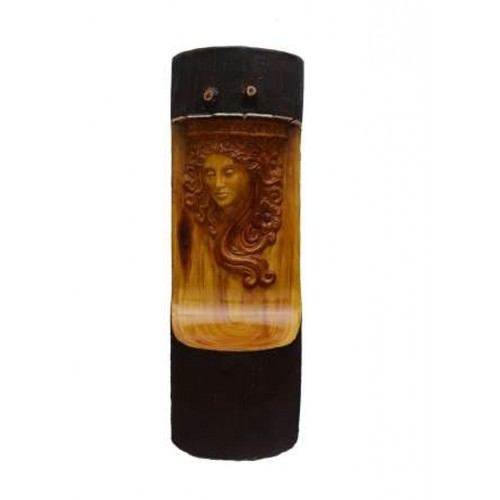 Decorative Wooden Look Modern Lady Face Light Music