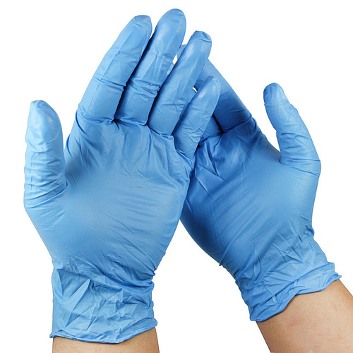 Disposable Nitrile Examination Gloves Size: Medium