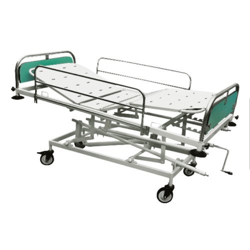 Manual Delux Hi-Low Icu Bed 9005 - Color: White And Green