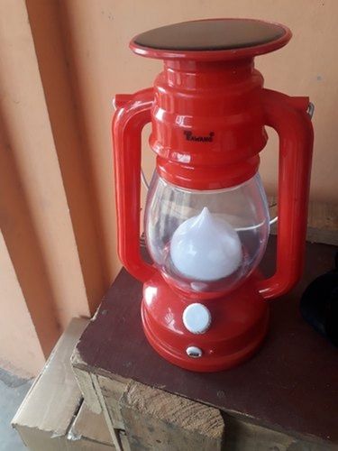 Red Smart Portable Emergency Led Solar Lantern