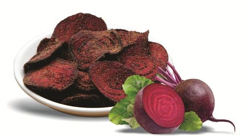 Crispy Vacuum Cooked Beetroot Chips