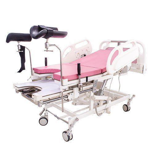 White And Pink Electric Labour Delivery Bed