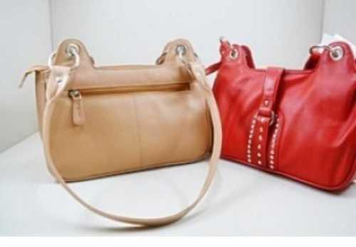 Ladies Plain Leather Bag