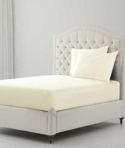 Cream Machine Wash Bed Sheet