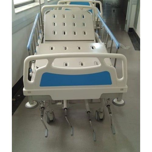 White And Blue Mild Steel Mechanical Icu Bed