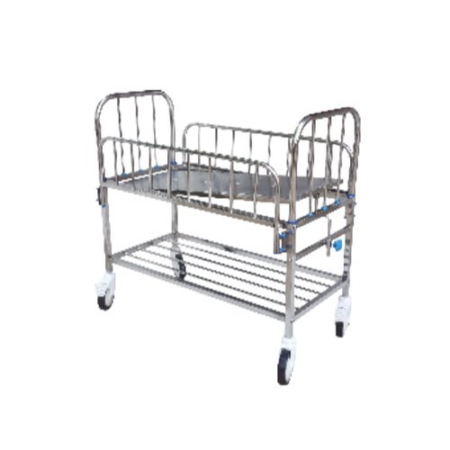 Polished Ss Pediatric Bed