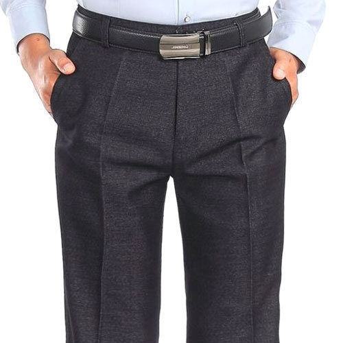 Customized Black Color Cotton Gents Trousers