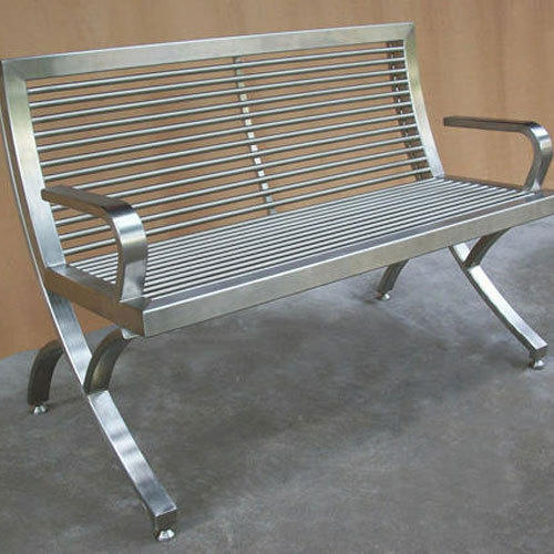 Grey Rust Proof Steel Bench