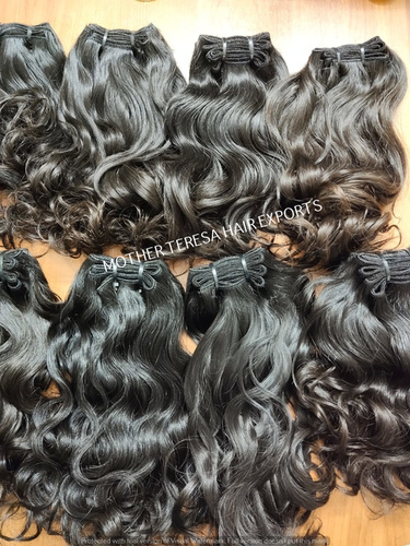 Black Short Wavy Indian Remy Hair Extensions at Best Price in Chennai |  Mother Teresa Hair Exports