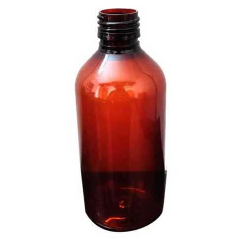 Transparent 200Ml Amber Pharmacy Pet Bottle