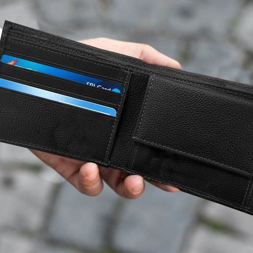 Basic Men'S Wallet - Black Design: Trendy