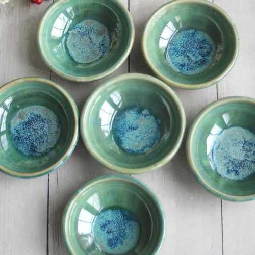Decorative Round Pottery Bowl