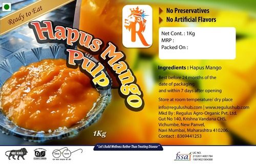 No Preservatives Mango Pulp Amrus