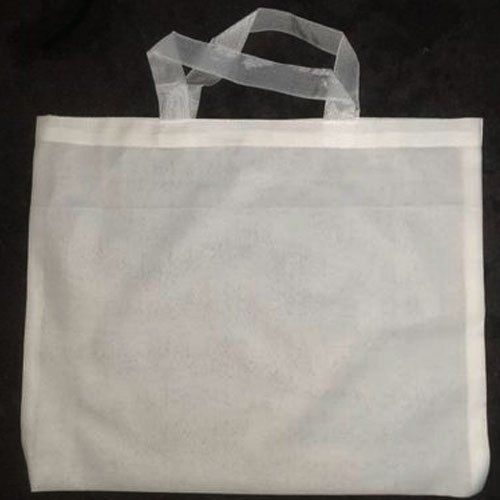 White Cotton Plain Shopping Bag