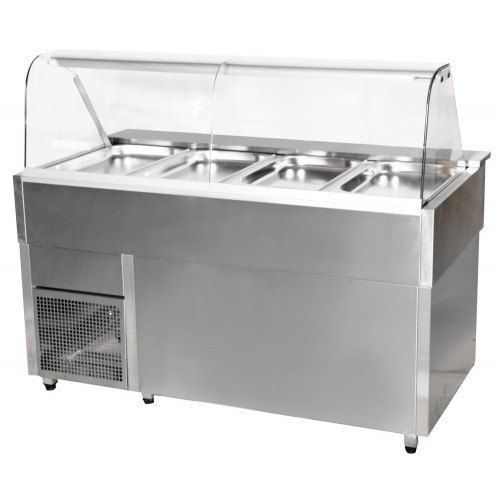 Grey Anti Corrosive Commercial Food Counter