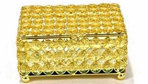 Durable Crystal Jewelry Box Size: Customised