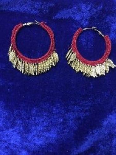 Ladies Gold Pom Pom Earrings Gender: Women'S