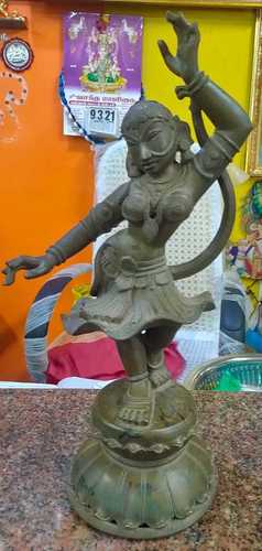 Antique Pavai Brass Statue