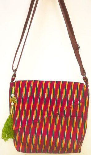 Printed Art Silk Sling Bag