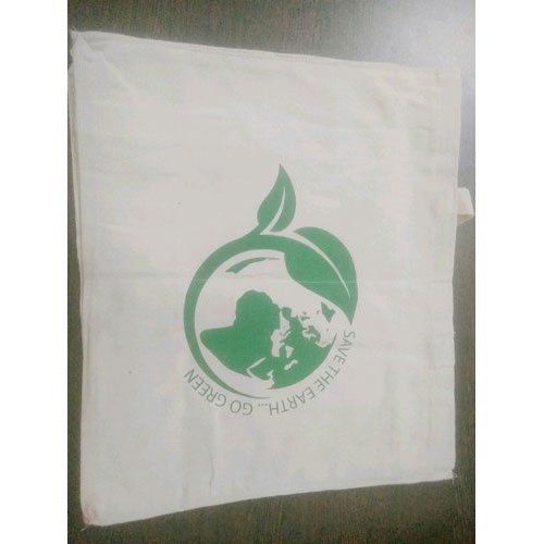 White Vegetable Canvas Carry Bag