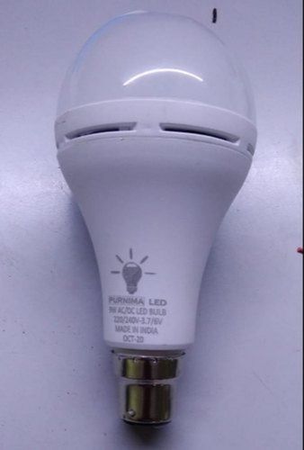 9 Watt Ac Dc Rechargeable Cool White Led Bulb