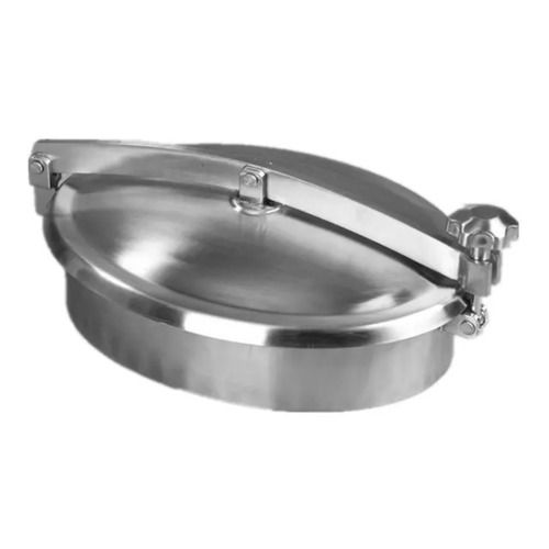 Stainless Steel Round Tank Manway Cover - Customized, Polished Finish, Rust Proof | 1 Year Warranty, Galvanized Coating, Locking Feature for Secure Application