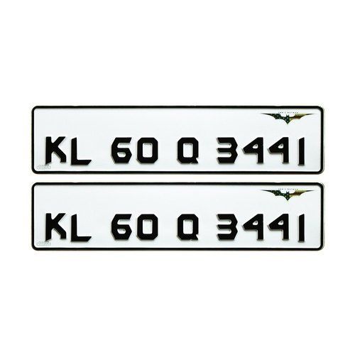 Aluminium Aluminum Car Number Plates