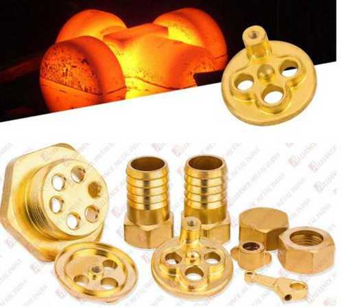 Yellow Polished Brass Forged Components