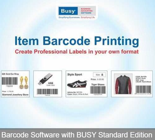 Barcode Software With BUSY Standard Edition