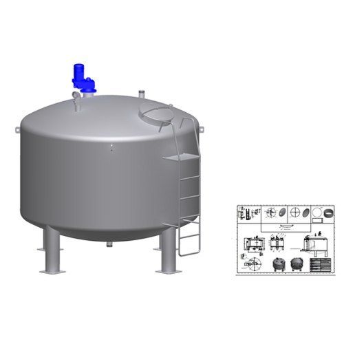 Dairy Vessel Storage Tank 3d Cad Design Service