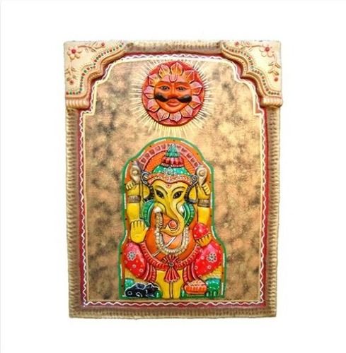 Multicolour Decorative Ganesha Wall Frame