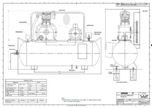 Schematic drawing of the compressor test system Schematic drawing of   Download Scientific Diagram