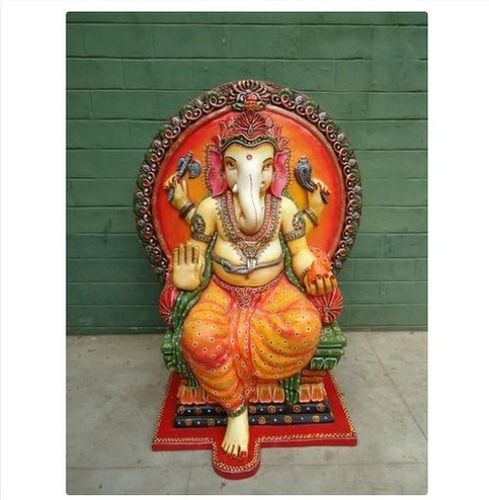 Handmade Fiber Ganesha Statue