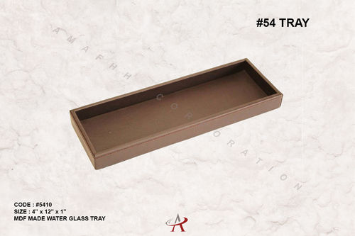 Leatherette Water Glass Tray