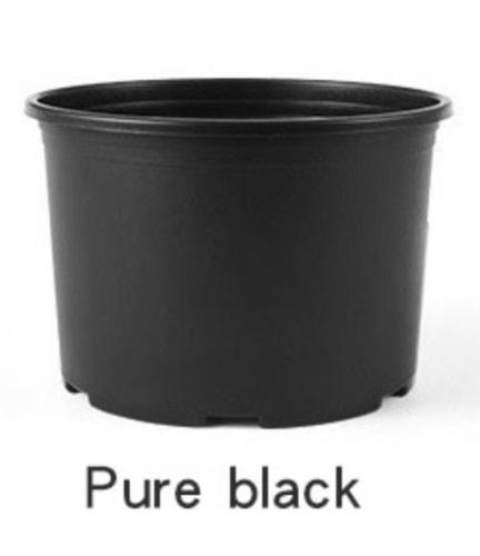 Black Heavy Duty Plastic Plant Growing Container Pot