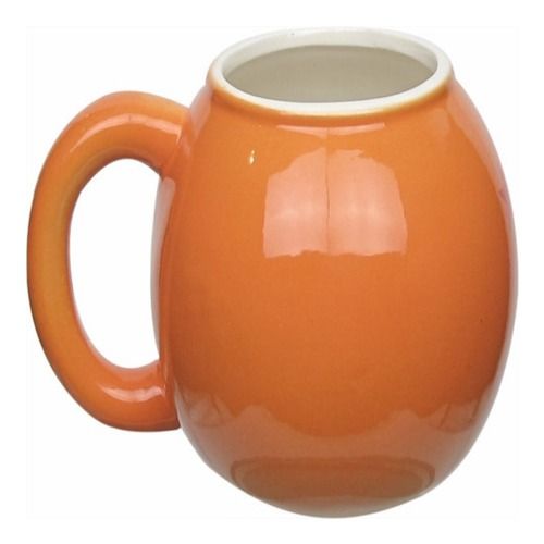 White Ceramic Orange Ball Mug