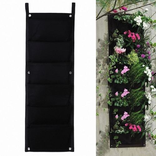 Felt Fabric Planting Bag For Outdoor Wall Hanging