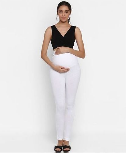 Stocked Colors Or Customized Colors Pregnant Lady Essentials Soft Cotton Over Belly Maternity Leggings