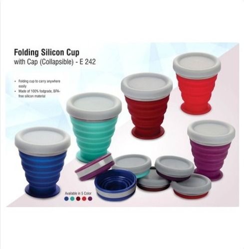 Collapsible Silicon Cup with Cap