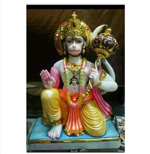 Durable Handmade Multicolour Hanuman Statue